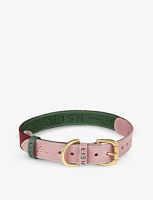 LISH: Walter leather dog collar