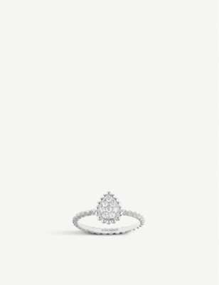 Boucheron Serpent Bohème 18ct White-gold And 0.15ct Diamond Ring Silver