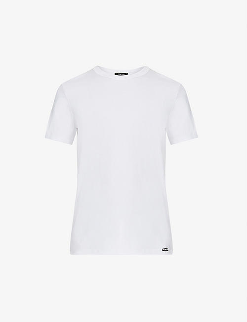 TOM FORD: Crewneck regular-fit stretch-cotton T-shirt
