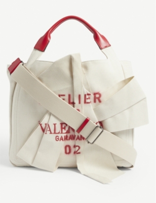 valentino canvas tote