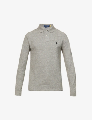 Polo Ralph Lauren Ralph Lauren Long Sleeve Polo T Shirt Grey In Gray