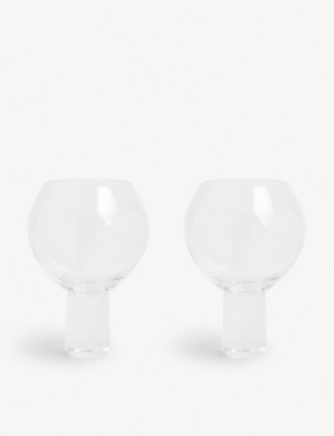The White Company Halden Crystal Gin Glasses Set Of Two In Clear