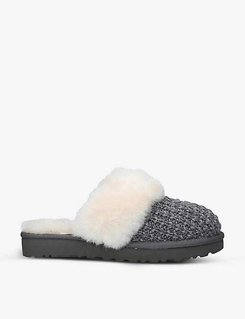 UGG: Cosy cable-knit sheepskin slippers