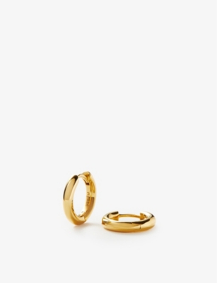 MISSOMA: Tunnel mini 18ct yellow gold-plated vermeil sterling-silver hoop earrings