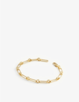 MISSOMA: Aegis 18ct yellow gold-plated brass bracelet
