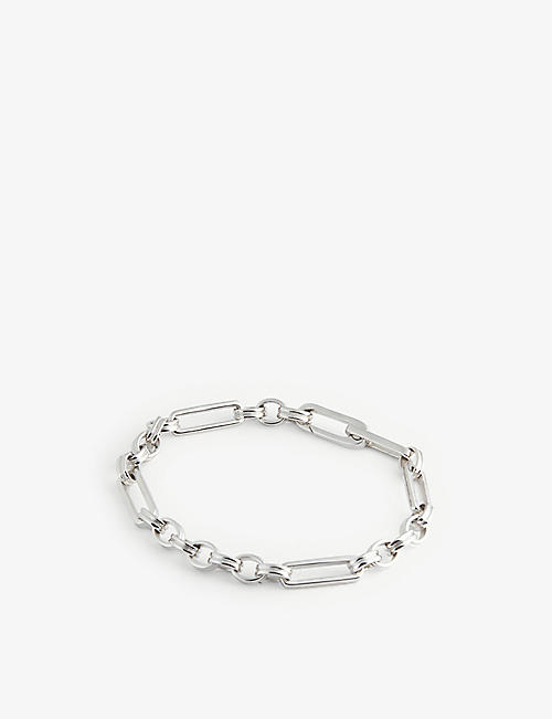 MISSOMA: Axiom sterling silver-plated chain bracelet