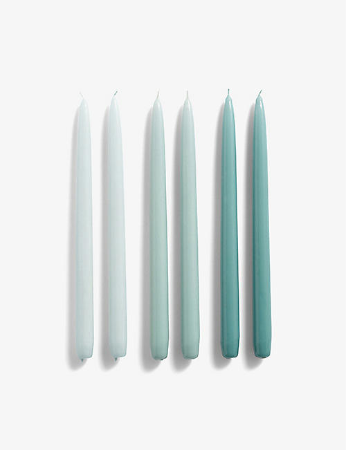 HAY: Conical candles set of six