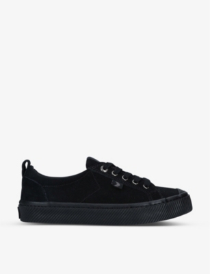 ladies black canvas trainers