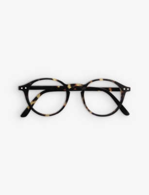 IZIPIZI: #D round-framed tortoise reading/blue light glasses