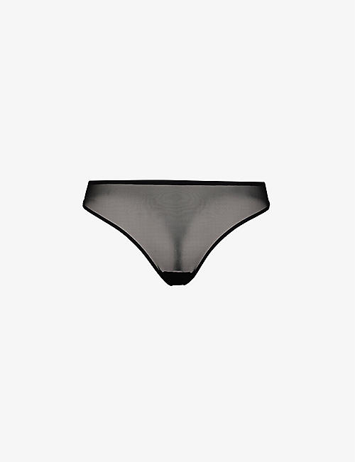 SKIMS: Built Up high-rise stretch-jersey thong