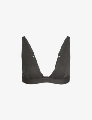 SKIMS: Ribbed stretch-cotton bralette