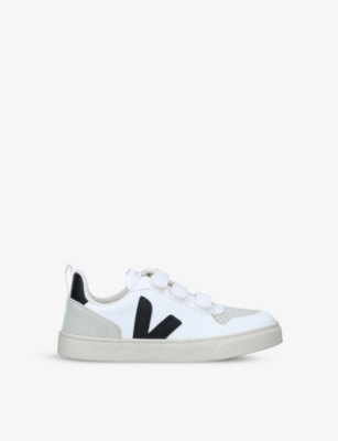VEJA: V10 leather trainers 6-9 years