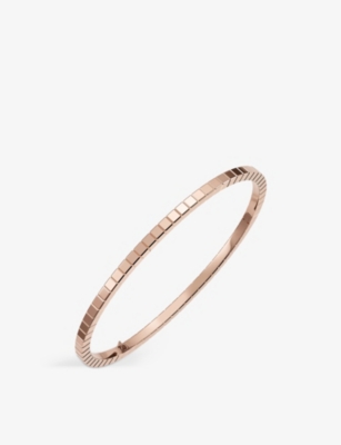 Shop Chopard Women's Rose Gold Ice Cube Pure 18ct Rose-gold Bangle