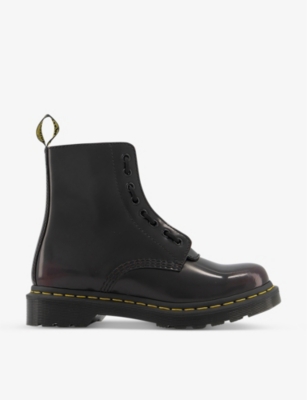dr martens 1460 pascal front zip cherry red