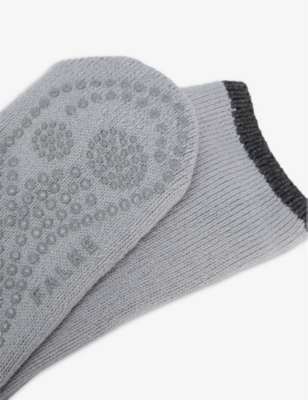 Shop Falke Women's Mid Grey Melange Light Cuddle Pads Cotton-blend Socks