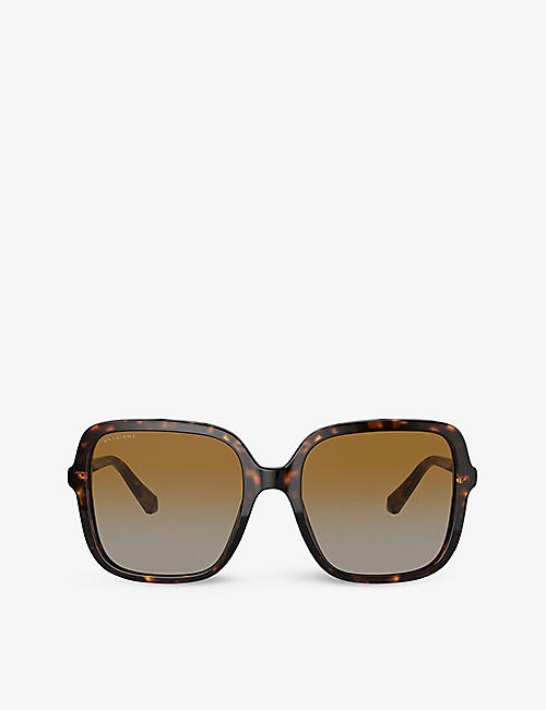 BVLGARI: BV8228B square-framed acetate sunglasses