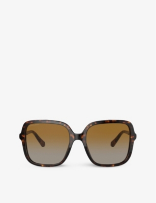 Shop Bvlgari Bv8228b Square-framed Acetate Sunglasses In Brown