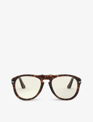 PERSOL: PO0649 54 acetate pilot-frame sunglasses