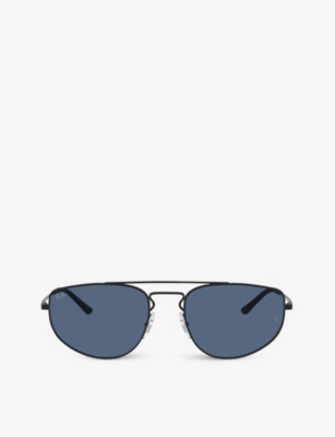 RAY-BAN: RB3668 55 metal aviator sunglasses