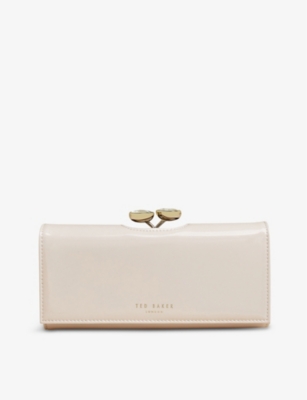 Ted Baker Womens Lt-pink Emmeyy Patent-front Leather Wallet 1 Size