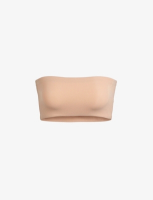 Skims Brown Fits Everybody Bandeau Bra In Oxide