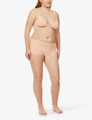 SKIMS: High-rise stretch-cotton boy shorts