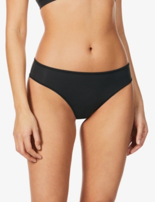 Skims Fits Everybody Mid-rise Stretch-jersey Briefs In Onyx