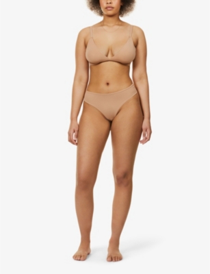 SKIMS: Fits Everybody triangle stretch-jersey bralette