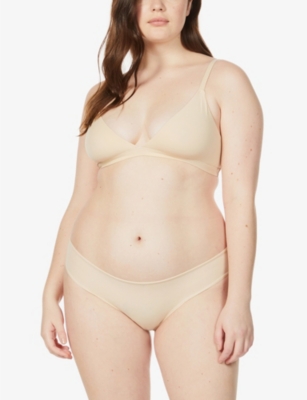 SKIMS: Fits Everybody triangle stretch-jersey bralette