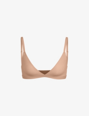 Skims Fits Everybody Triangle Bralette In Green