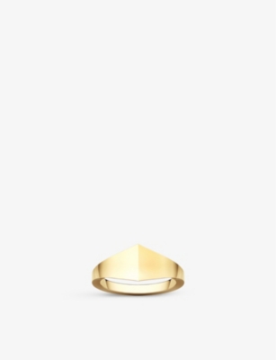 VASHI Connections 18k yellow-gold large signet ring