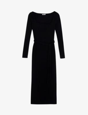 topshop rib knit midi dress