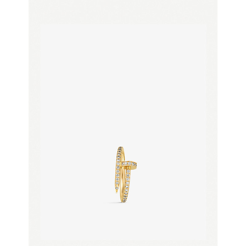 Shop Cartier Womens Yellow Gold Juste Un Clou 18ct Yellow-gold And Diamond Ring