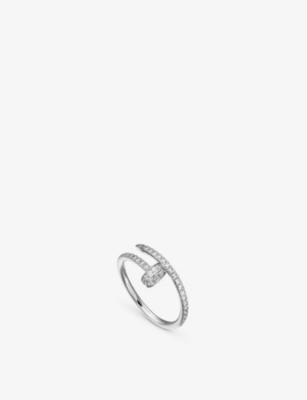 CARTIER Juste un Clou 18ct white gold and diamond ring