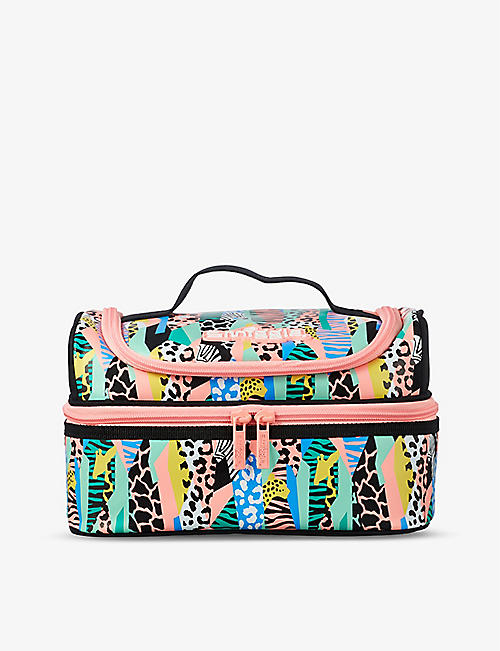 SMIGGLE: Illusion abstract-print double-decker lunchbox