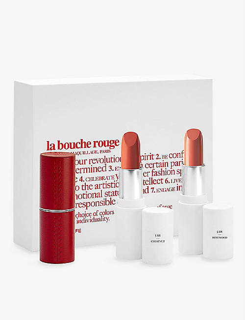 LA BOUCHE ROUGE PARIS: The Beige Nudes refillable nude lipstick set
