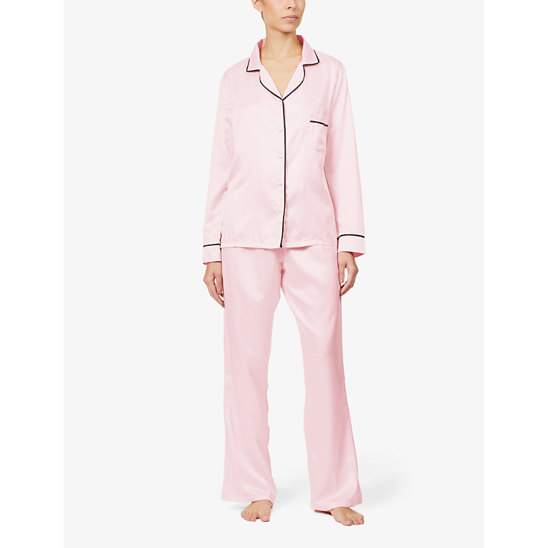 Shop Bluebella Womens Pale Pink Abigail Satin Pyjama Set