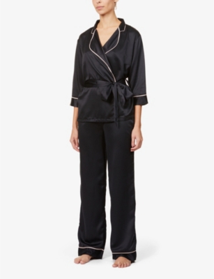 BLUEBELLA Wren kimono style satin pyjama set Selfridges