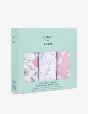 ADEN + ANAIS: Fleur cotton muslins pack of three