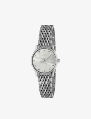GUCCI: YA1265019 G-Timeless Slim stainless steel watch
