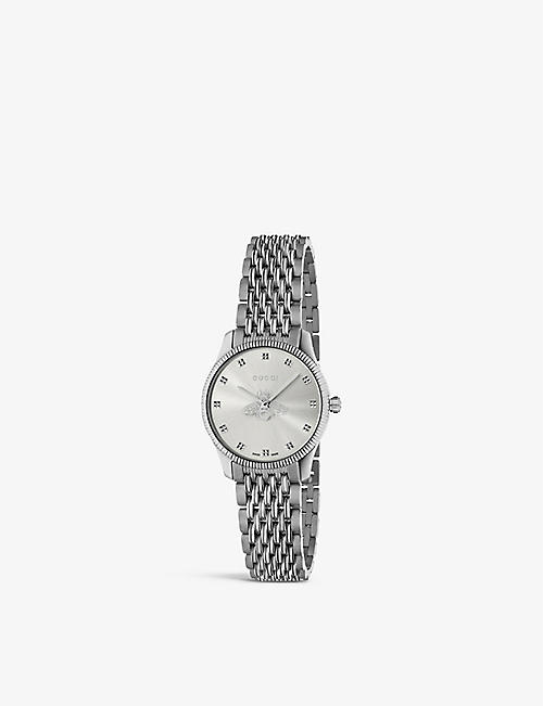 GUCCI: YA1265019 G-Timeless Slim stainless steel watch