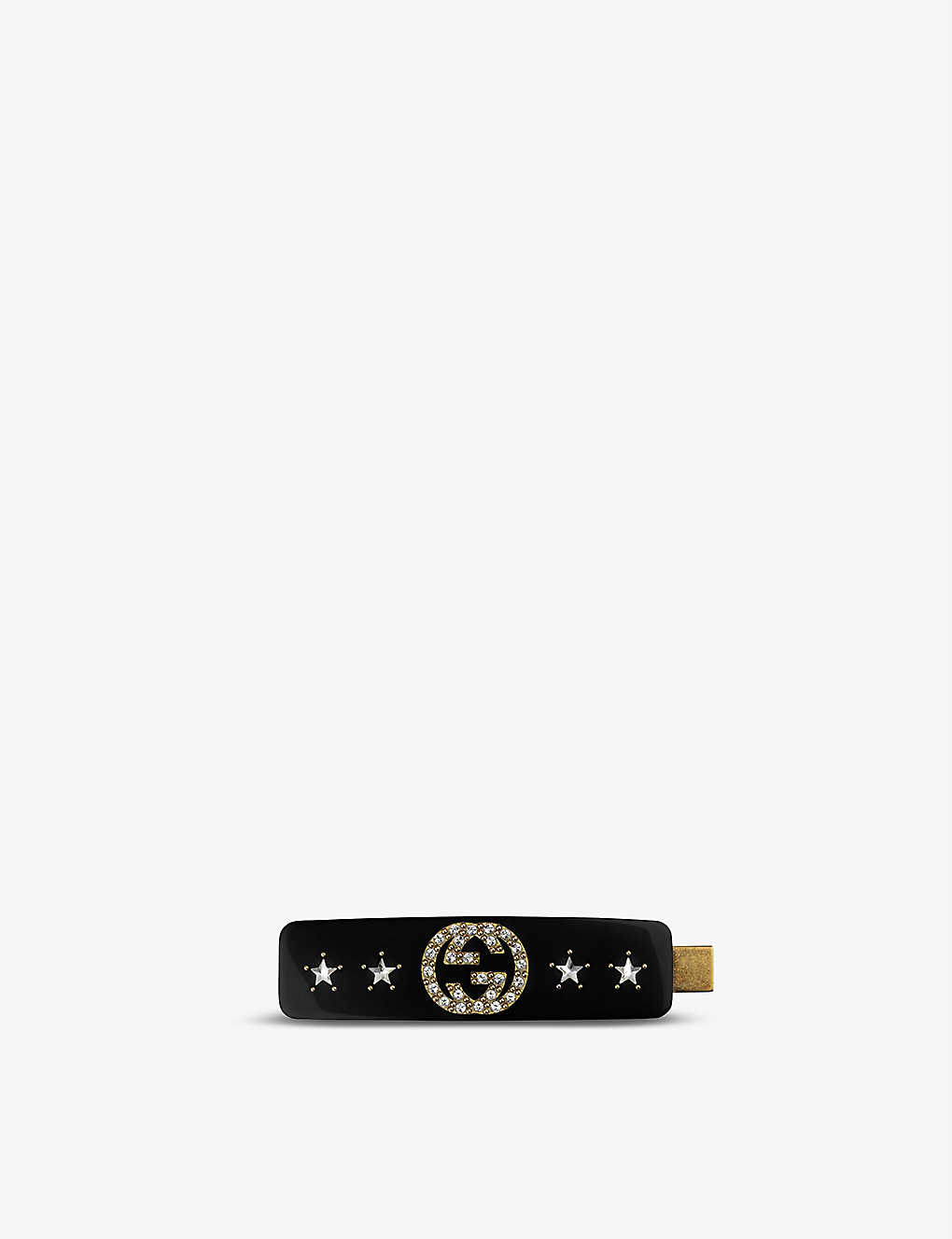 Gucci Women's Gg Resin And Crystal Hair Slide