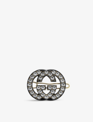 Gucci GG Embellished Hair Clip