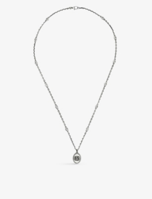 GUCCI - GG Marmont sterling silver necklace | Selfridges.com