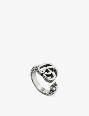 GUCCI: GG Marmont Double-G sterling silver ring