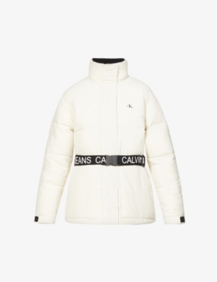 calvin klein coat white