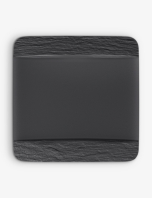 Villeroy & Boch Manufacture Rock Porcelain Square Flat Plate 28cm