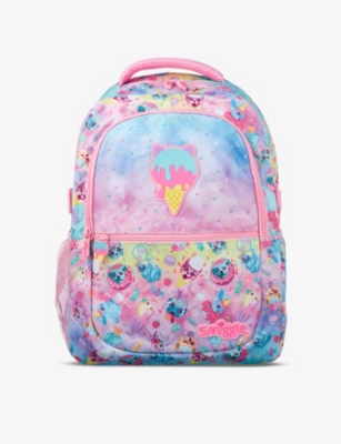 SMIGGLE Galaxy Attach cartoon print woven backpack Selfridges