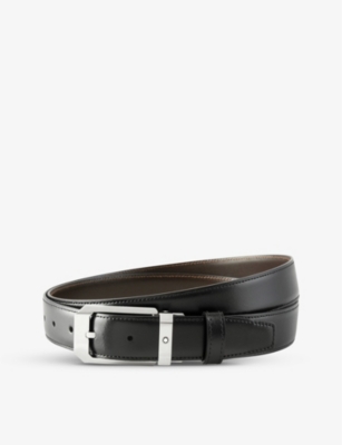 MONTBLANC MONTBLANC MEN'S REVERSIBLE LEATHER BELT,41362622