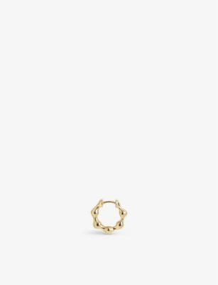 Shop Maria Black Milla 22ct Yellow Gold-plated Sterling Silver Huggie Hoop Earring In Gold Hp